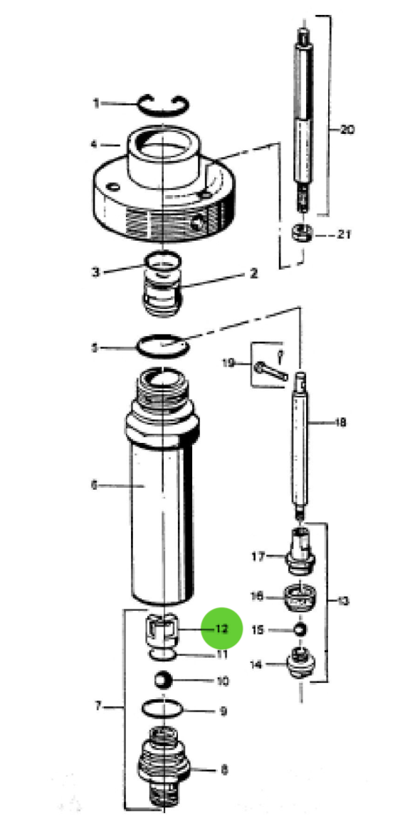 SAMES® 044-586-005 Cage, Ball Suction