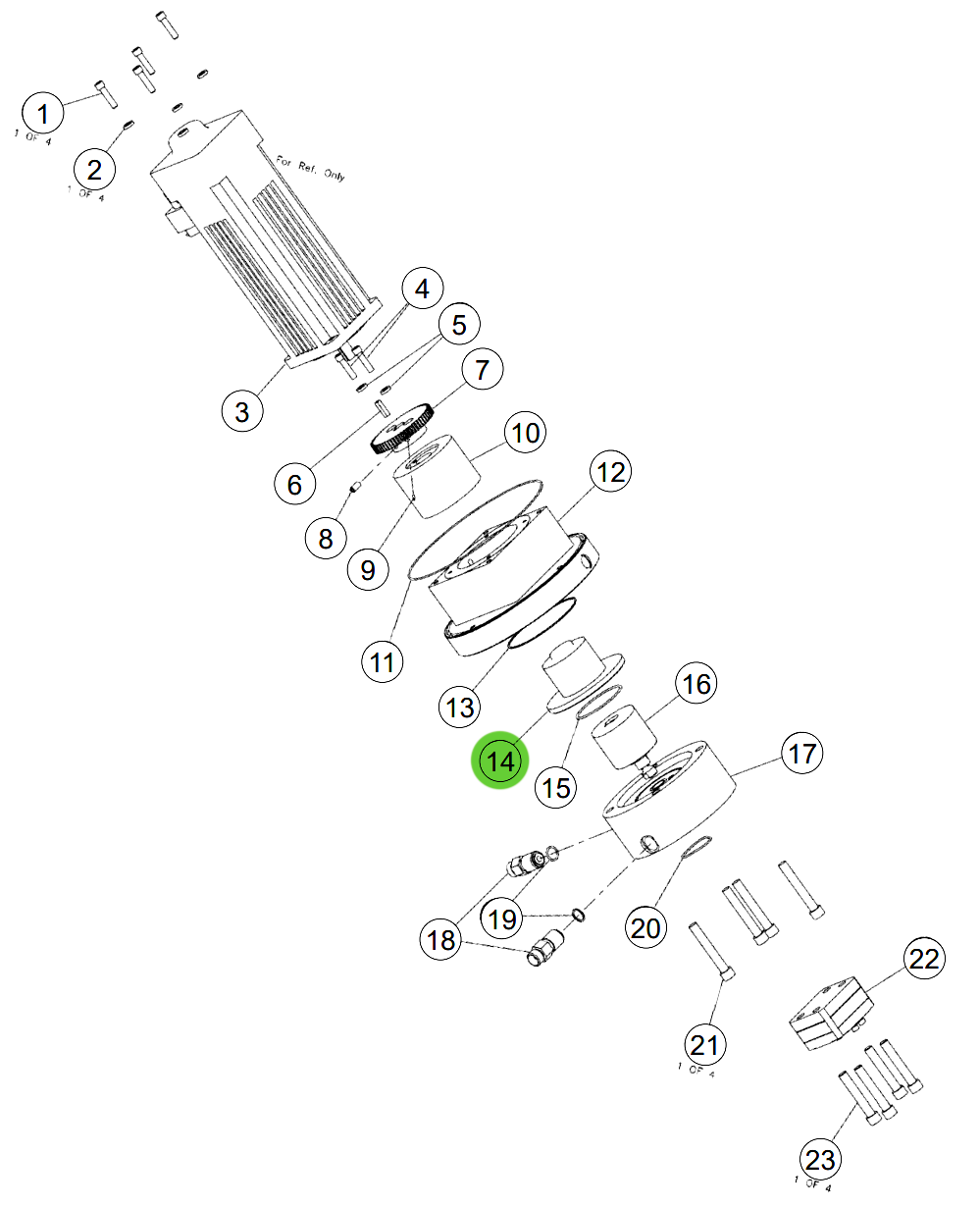 Ransburg 22-945 Coupling Housing Assembly
