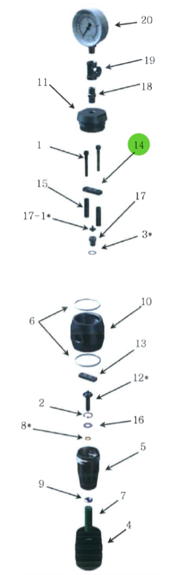 Valve Ball Support Bar; High-Pressure Fluid Regulator