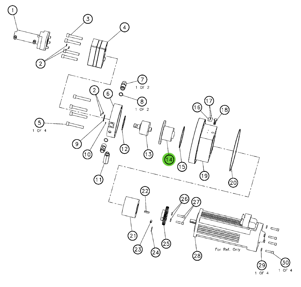 Ransburg 22-945 Coupling Housing Assembly