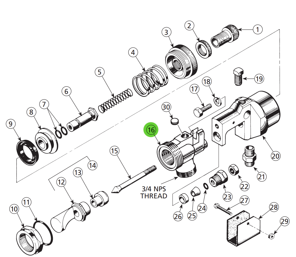 Binks 54-1208 Gun Head