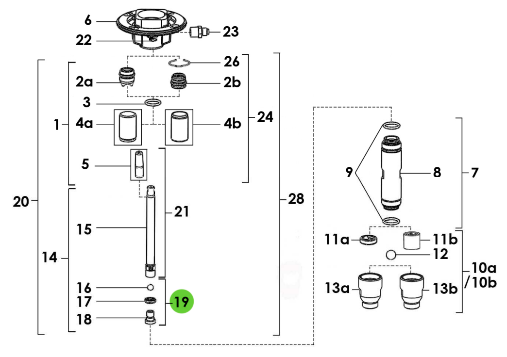 Sames® 144-130-204 Delivery Valve, HYD C25