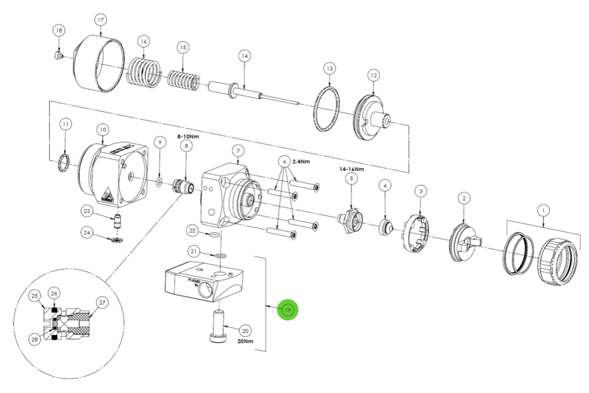 Binks SPA-428-K Screw Manifold Spares Kit