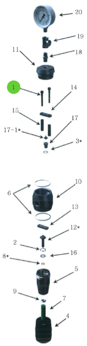 Screw, Socket Head Cap; High-Pressure Fluid Regulator