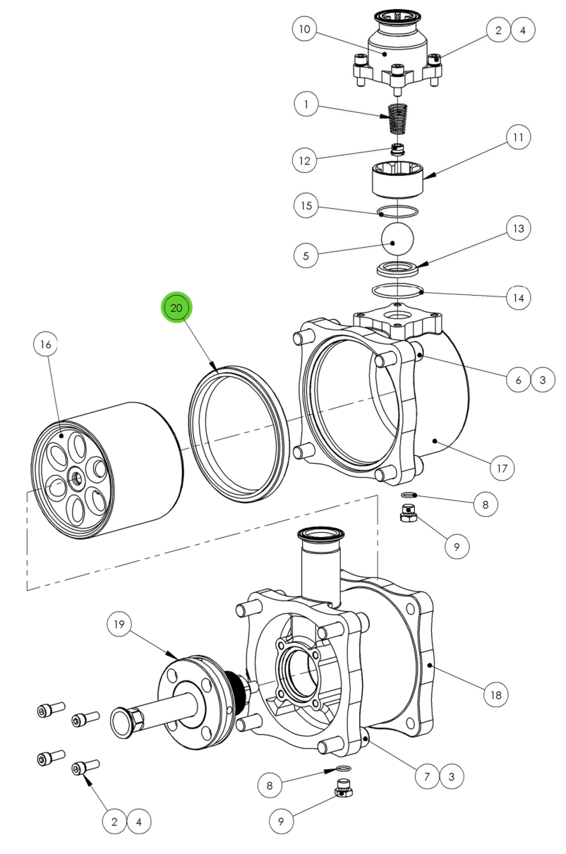Binks 194239 Fluid Piston Seal