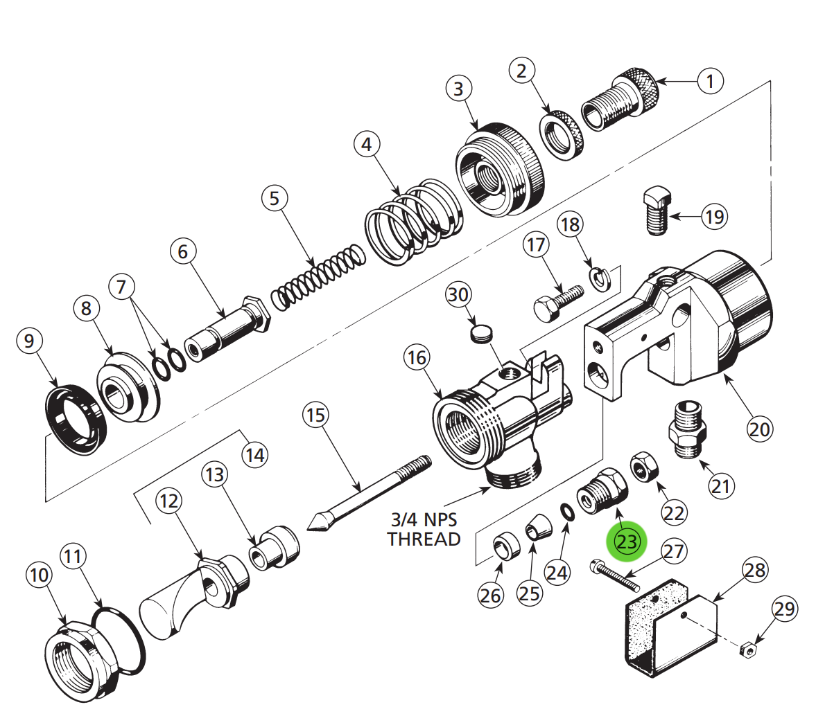 Binks 54-1198 Take-Up Screw