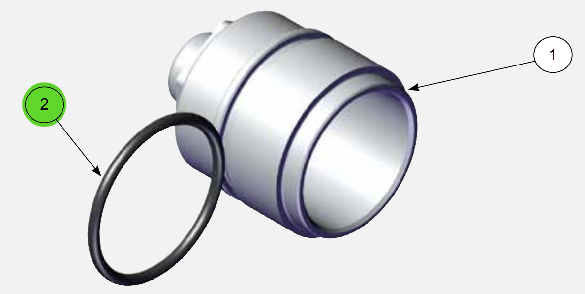 Ransburg 79001-12 O-Ring, 2-021, Perfluoroelastomer