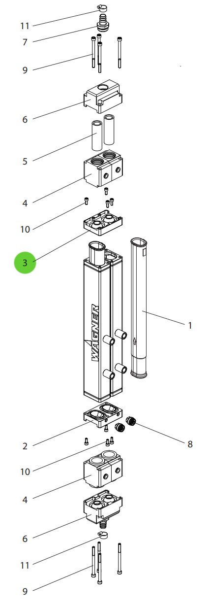 Wagner 241486 Hose Flange Outlet Valve