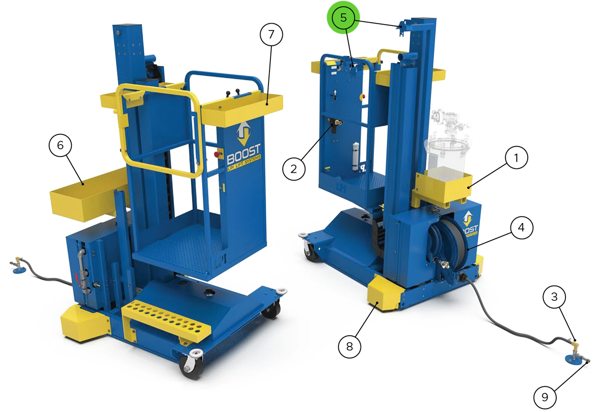 LPI Lift Systems Paint Gun Hook Kit