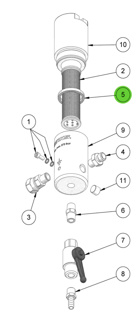 Binks 0114-016061 High Pressure Filter Gasket