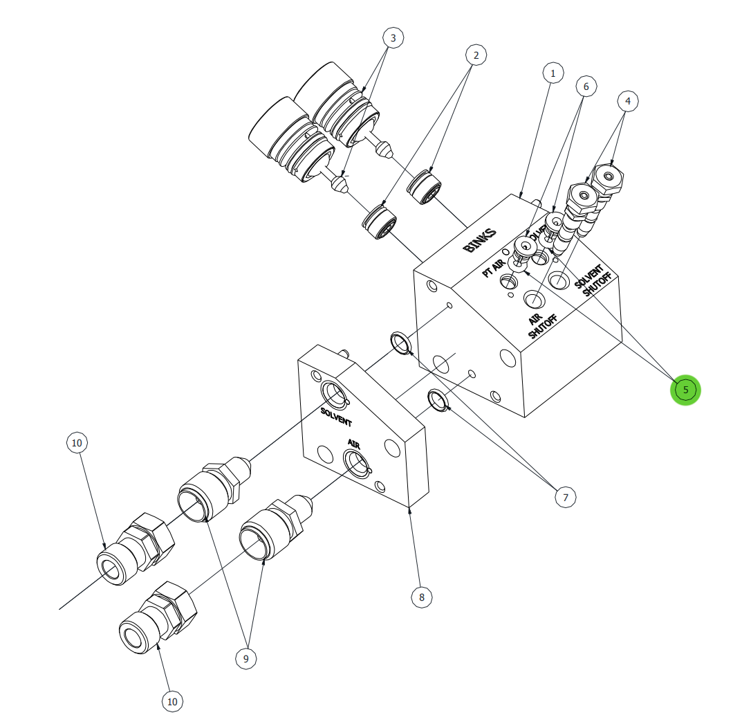 Ransburg 79001-30 O-Ring, Solvent Proof