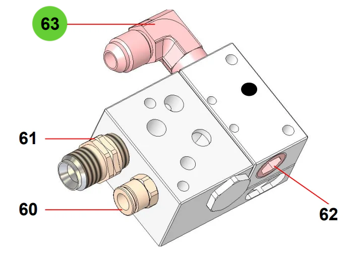 Sames® 905-210-602 Elbow Fitting, Stainless Steel, Double Male, 1/4 NPT - 1/2 JIC (# 5 JIC)