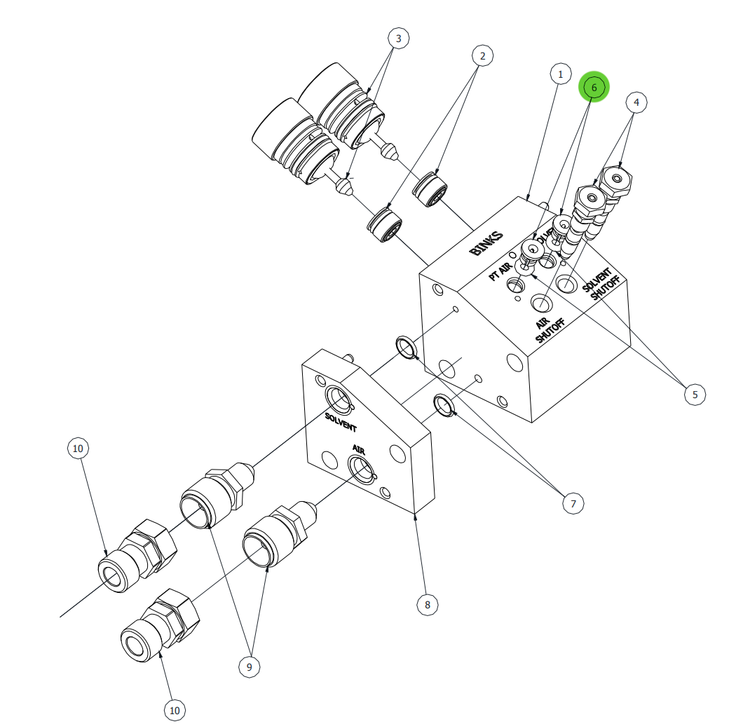 Ransburg 77516-04 Collet, 4mm