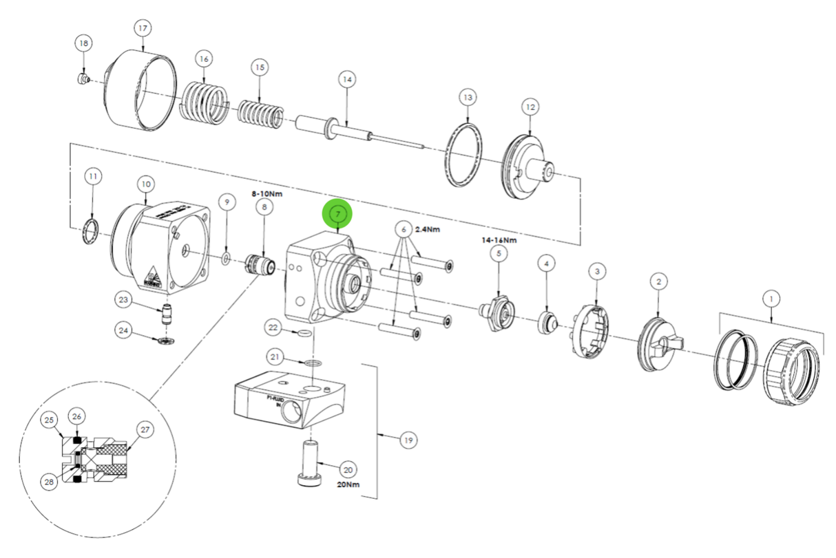 Binks SPA-190-K Head Spares Kit