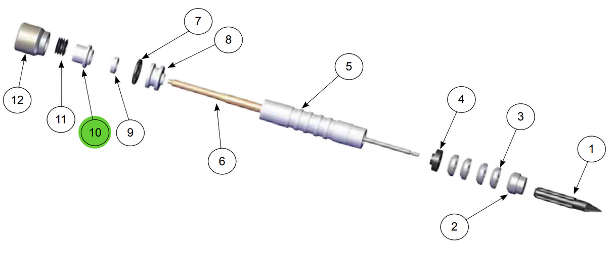 Espaciador de sello Ransburg Ransflex RX