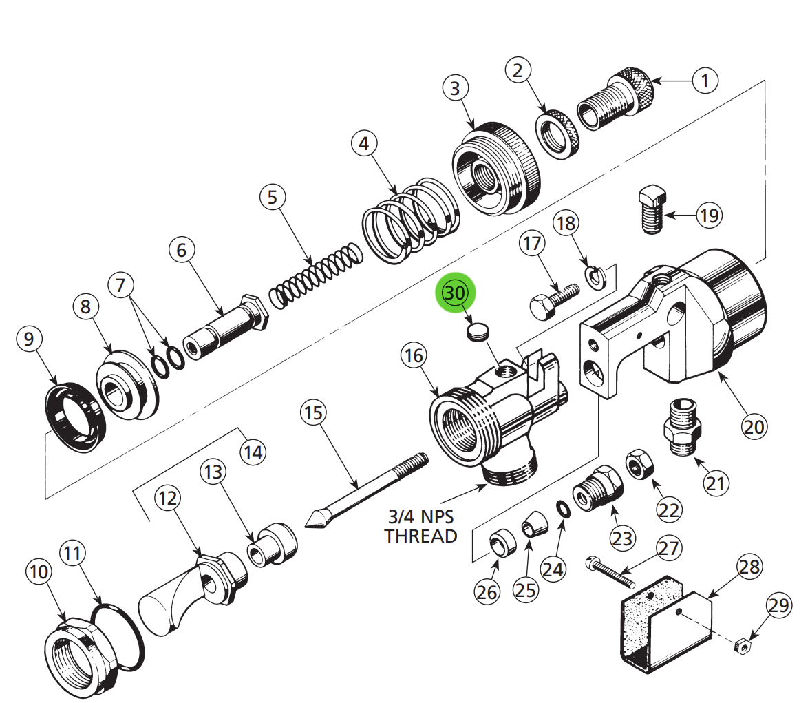 Binks 20-2287-1 Pipe Plug 1/8" NPT Socket Head