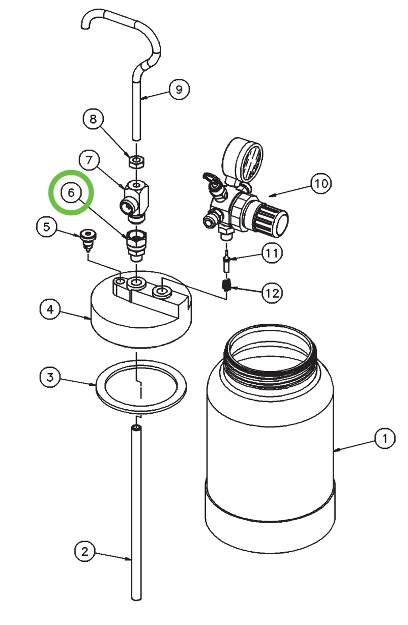 Binks 72-1022 Centerpost Assembly