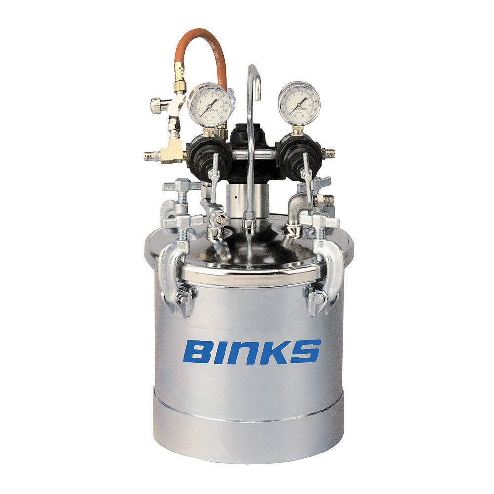 Tanques de presión de 2,8 galones galvanizados de Binks