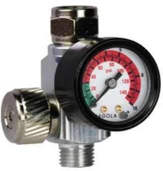Sagola RC2 Air Flow Regulator w/ Analogue Pressure Gauge