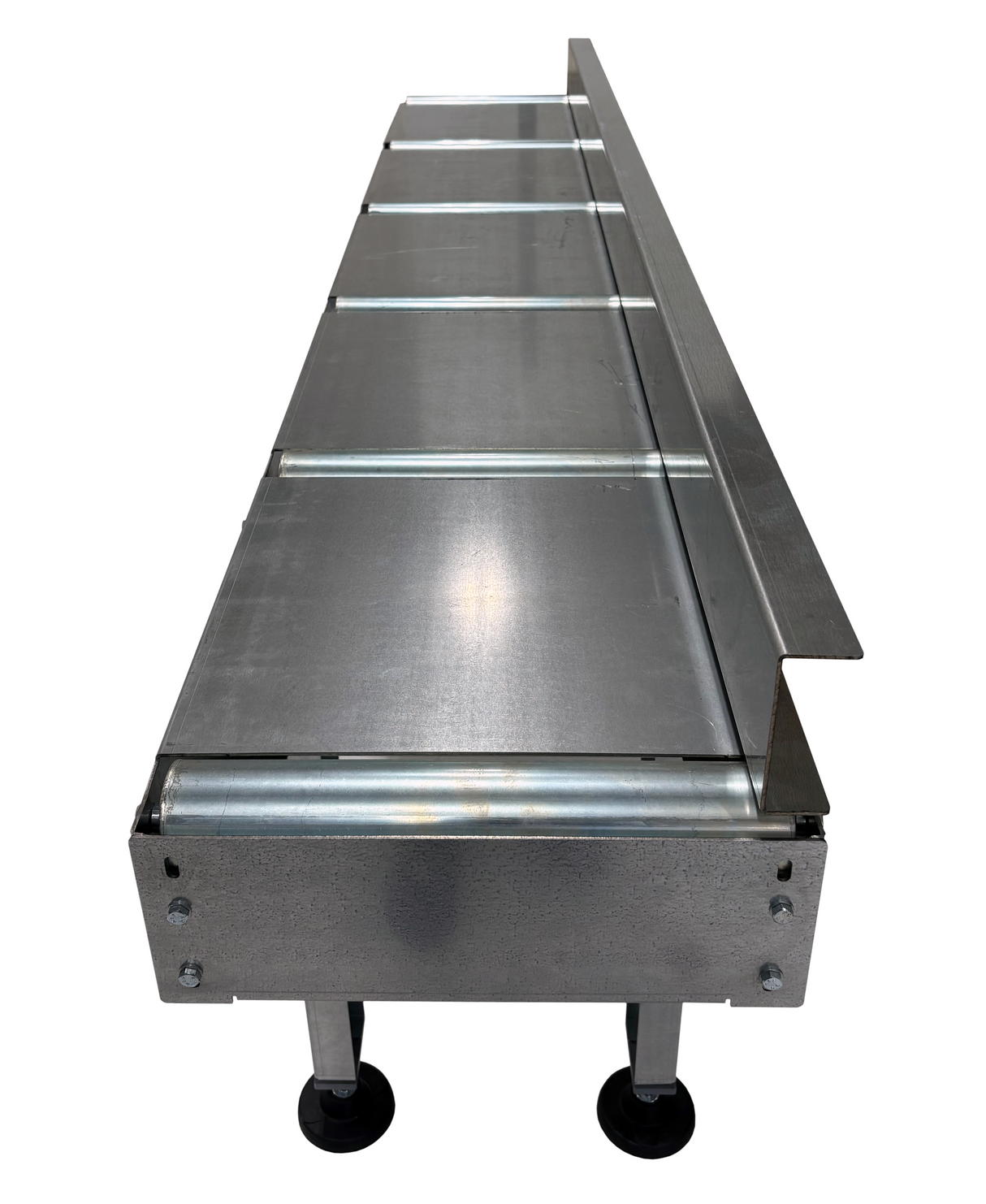 Sarmax Set Of 2 Roller Conveyor Tables; In Feed & Out Feed (1.5 x 8.2 Ft.)