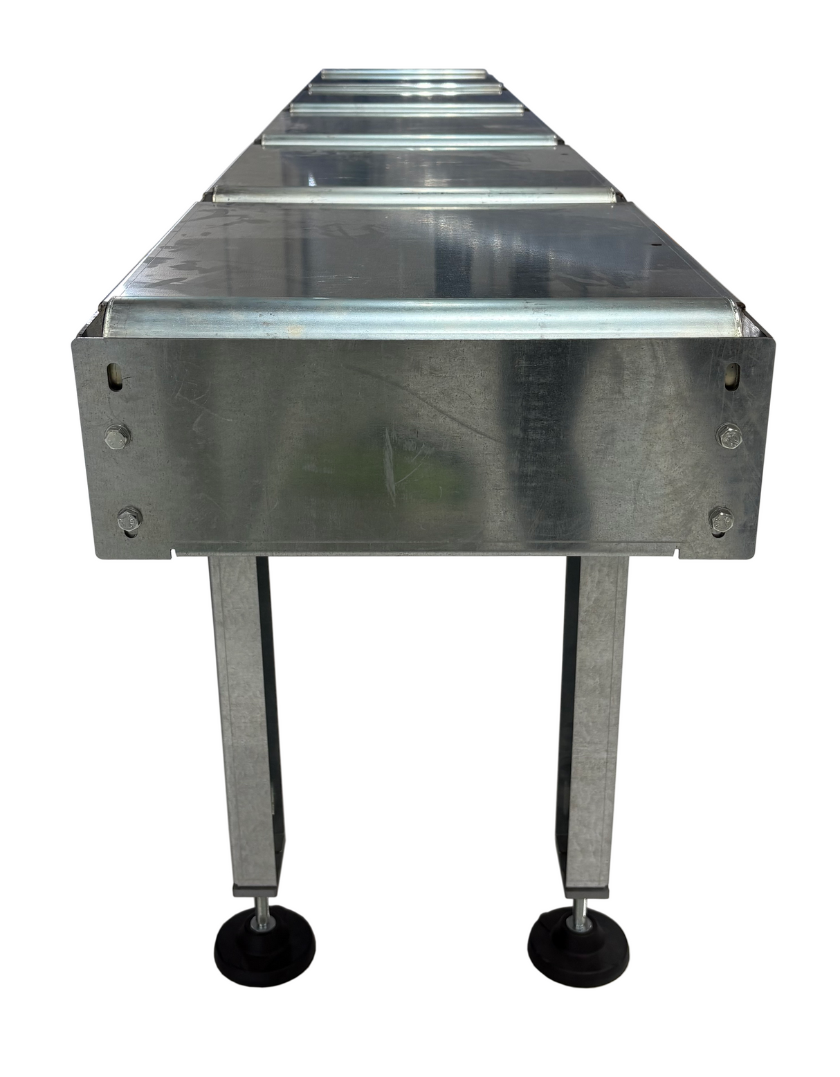 Sarmax Set Of 2 Roller Conveyor Tables; In Feed & Out Feed (1.5 x 8.2 Ft.)