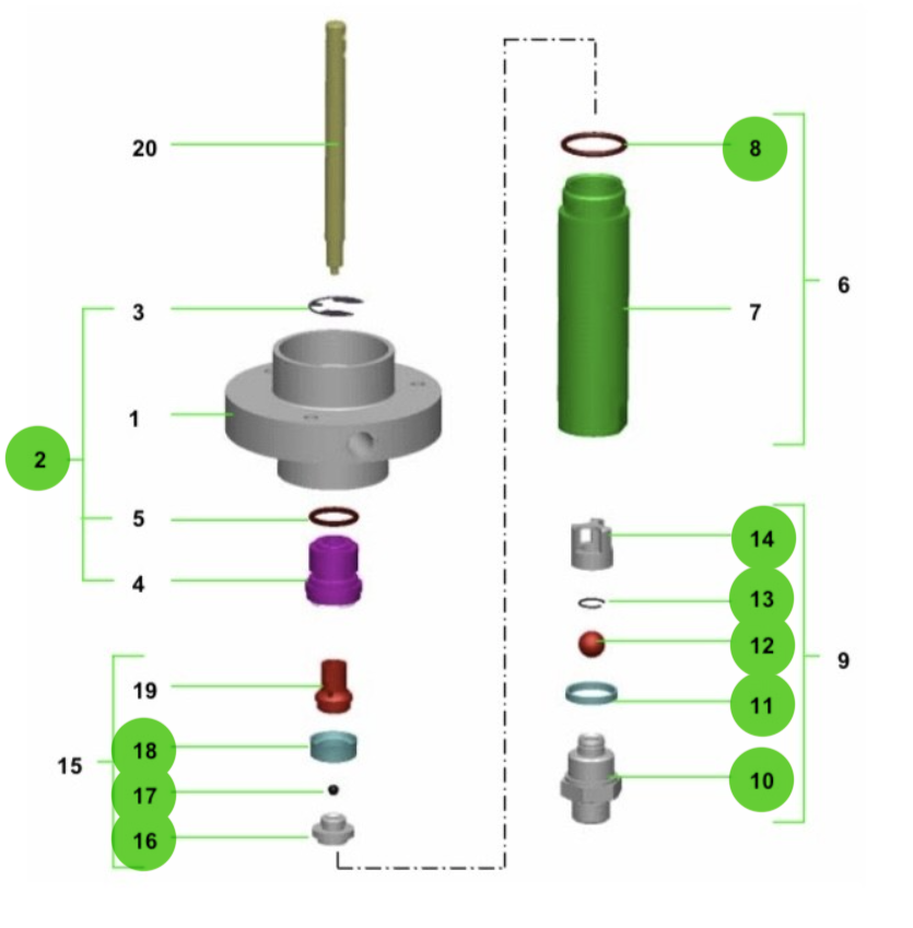 Sames® 144-030-092 Service Kit HYD 15
