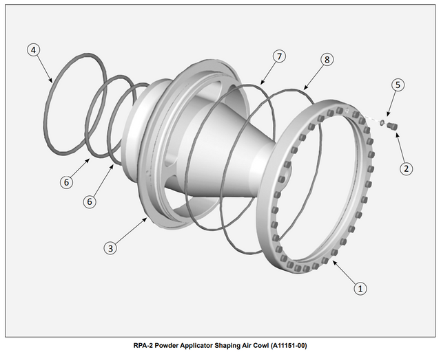 Ransburg O-Ring, 126.72MM X 1.78MM - Total Finishing Supplies