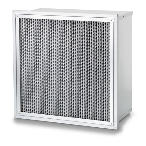 ASHRAE Single Header Box Filter, Faceguard Downstream, 24"x24"x12" 90-95%