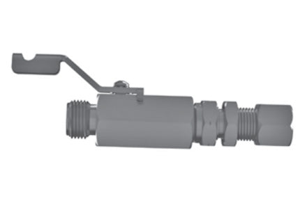 Hosco SSBV Series Ball Valve, Common Configurations, Male Straight x Bulkhead Tube Fitting (Various Size Options)