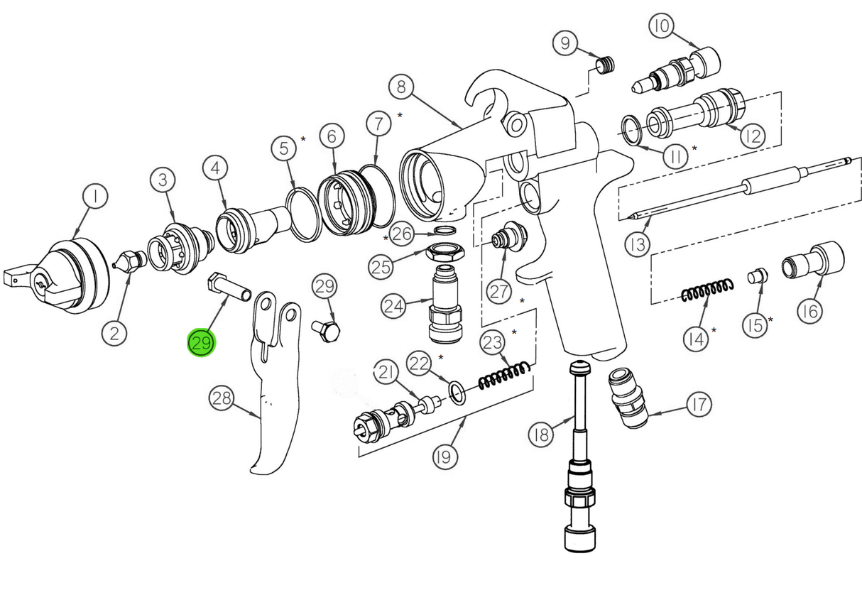Juego de pivotes de gatillo 60-1033 de CA Technologies