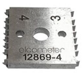 Elcometer Spare Cutter Blade, 6 Teeth x 2mm: 0 - 125µm; 0 - 5.0mils (With Certification)