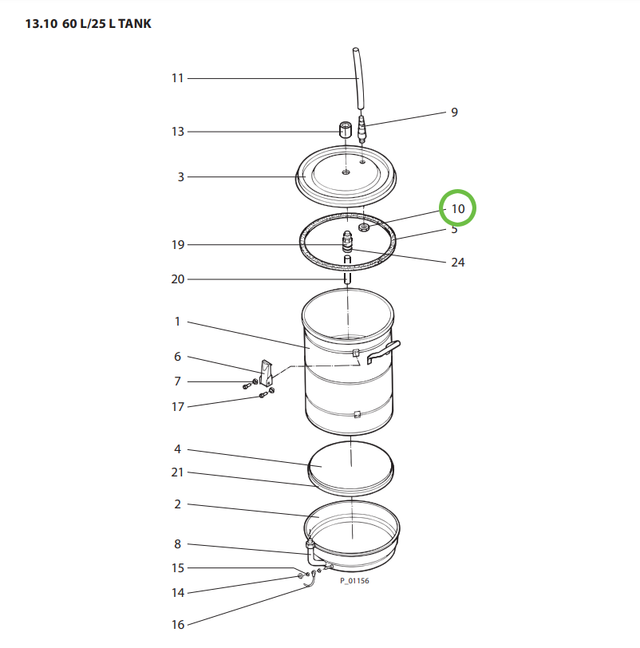 Wagner Hexagon Nut 0,5d - Total Finishing Supplies