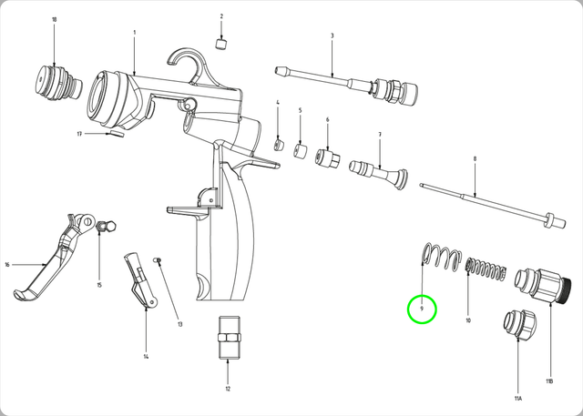 Air Valve Spring for MAMBA® - Total Finishing Supplies