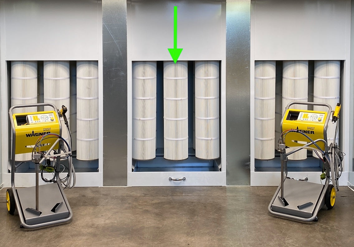 Stage 1 Cartridge Filters for AFC Powder Booth - Total Finishing Supplies