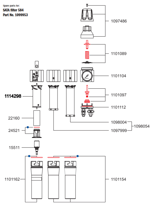 SATA Filter 500 Series Service Unit - Total Finishing Supplies
