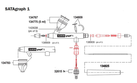 SATAgraph Nozzle Sets - Total Finishing Supplies