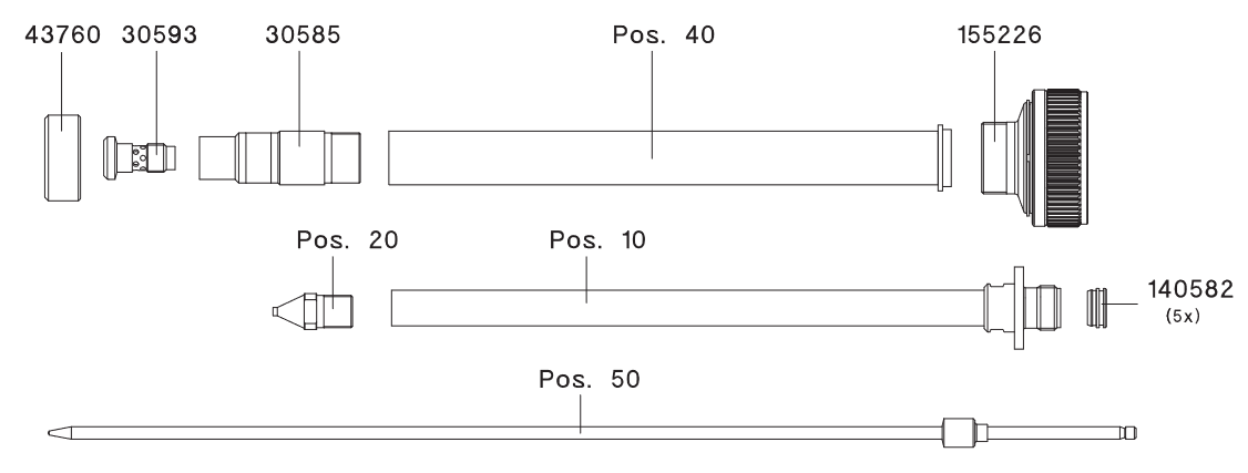 SATAjet 1000 K RP 90° & 360° Nozzle Extensions - Total Finishing Supplies