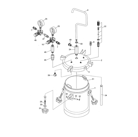 Anest Iwata Screw Bolt - Total Finishing Supplies