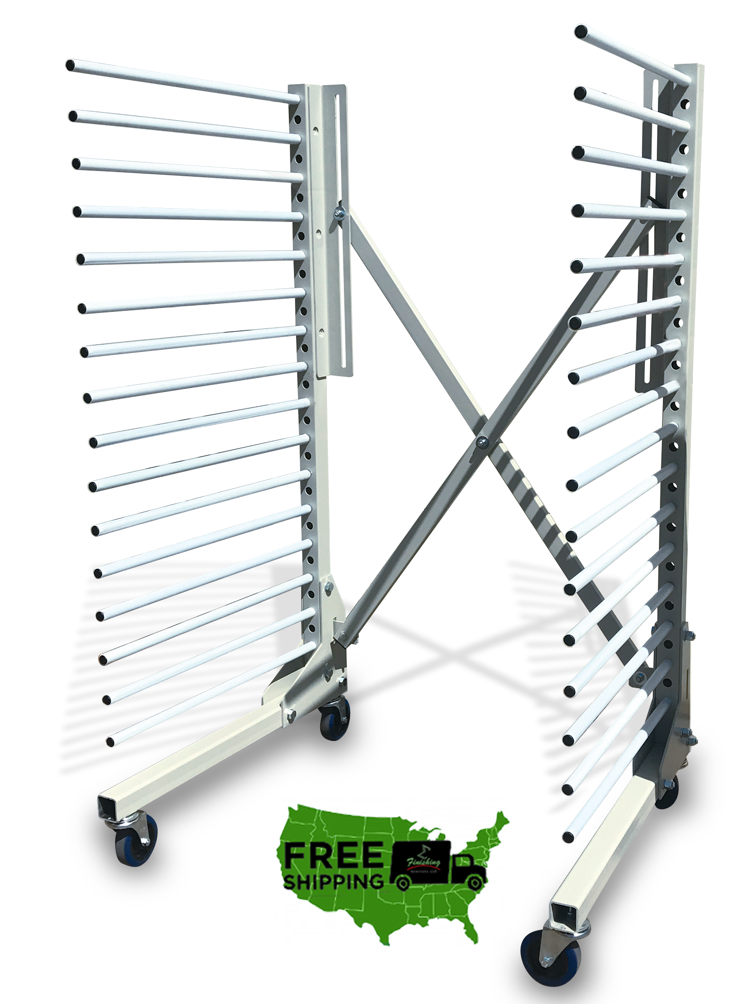 Pro Paint Drying Rack RAIDER-EX Expandable 16 Shelf (66 Lb)