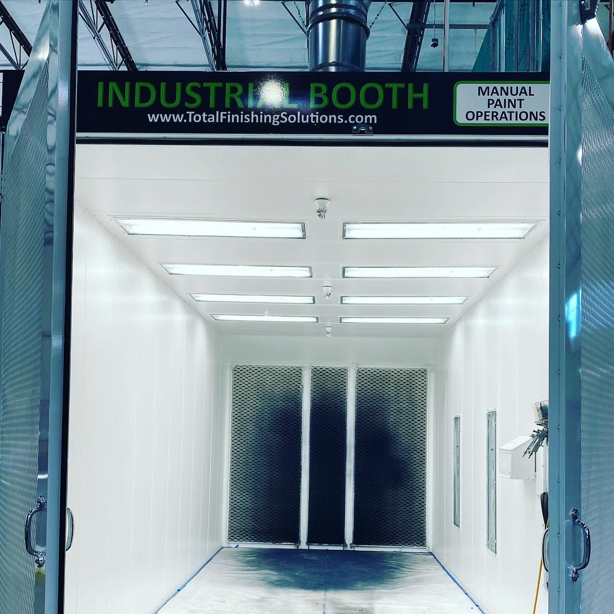 How important is it to keep a spray booth clean?