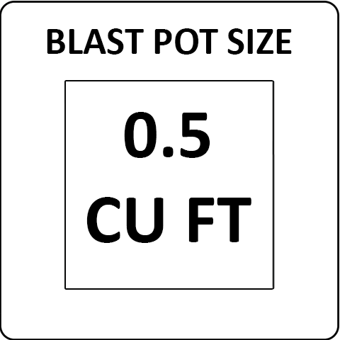 Pirate Brand 0.5 cu ft Blast Pots