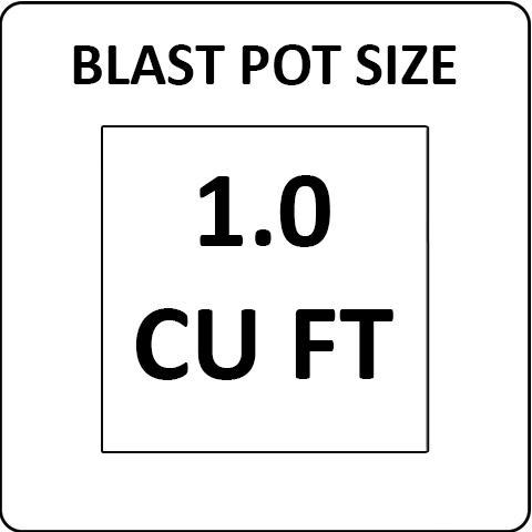 Pirate Brand 1.0 cu ft Blast Pots