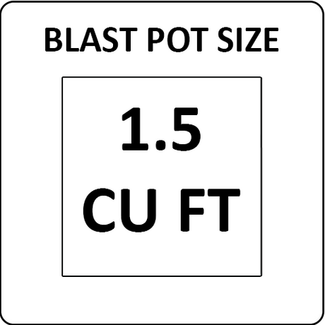 Pirate Brand 1.5 cu ft Blast Pots