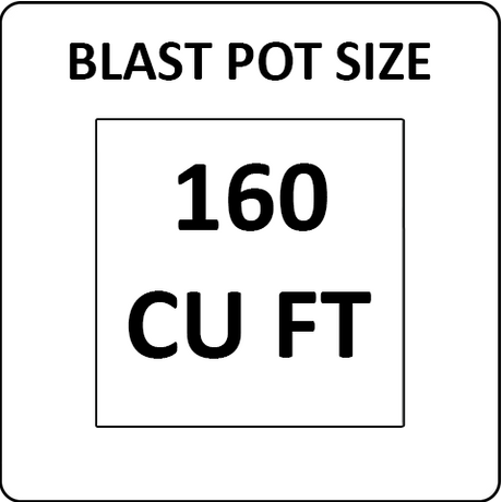 Pirate Brand 160 cu ft Blast Pots