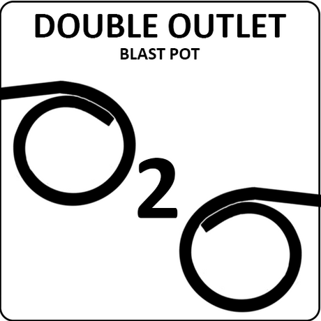 Pirate Brand 2-Outlet Blast Pots