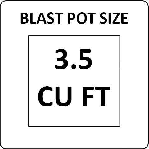 Pirate Brand 3.5 cu ft Blast Pots