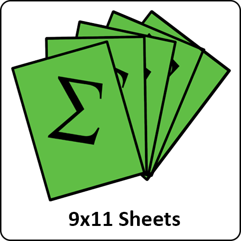 9" x 11" Sheets
