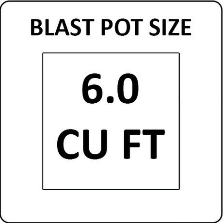 Pirate Brand 6.0 cu ft Blast Pots