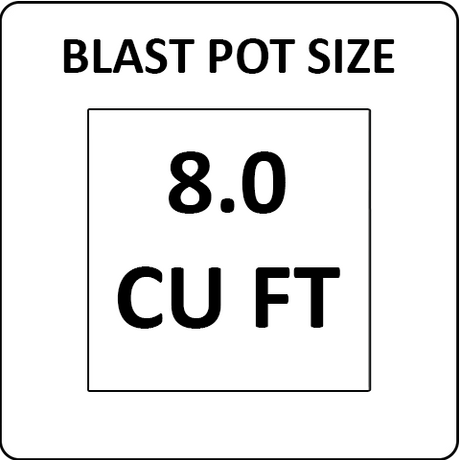 Pirate Brand 8.0 cu ft Blast Pots