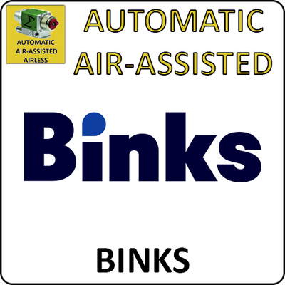Pistolas automáticas sin aire asistidas por aire Binks 